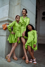 Load image into Gallery viewer, The Mini-Me Flounce Wrapped Dress