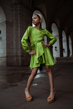 Load image into Gallery viewer, The Mini-Me Flounce Wrapped Dress