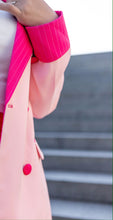 Load image into Gallery viewer, The Colorblock Pink Pinstripe Suit

